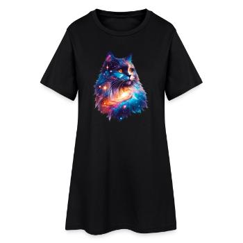Chat - Robe T-shirt Femme - noir - Devant