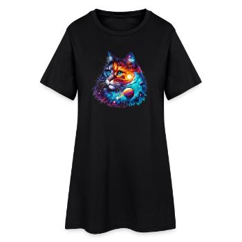Chat - Robe T-shirt Femme - noir - Devant