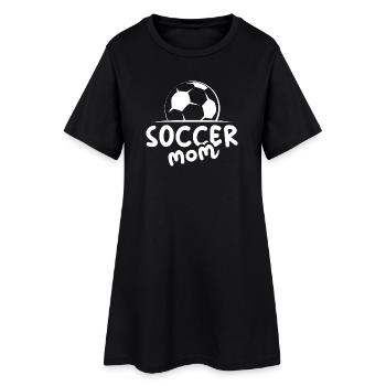 soccer mom Fußball Ball Symbol Mannschaft icon - Frauen T-Shirt-Kleid - Schwarz - Vorne