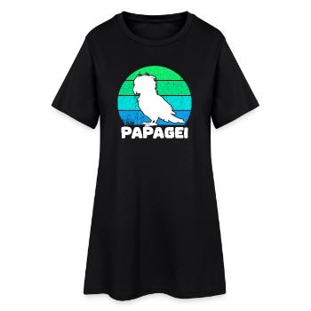 Oiseau, Perroquet, Dicton, Animal, Amoureux Des Animaux, Animal De Compagnie - Robe T-shirt Femme - noir - Devant
