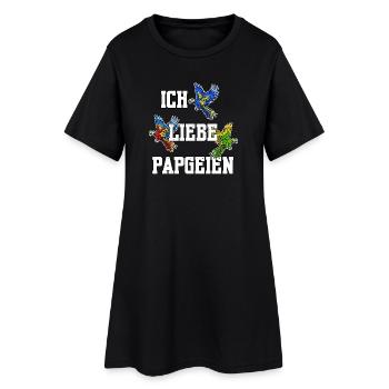 Perroquet Bird Lover Animal Birds Déclaration - Robe T-shirt Femme - noir - Devant