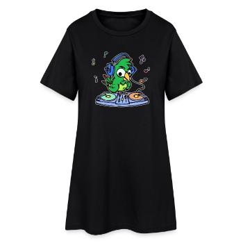 Perroquet, Oiseau, Animal, Amoureux Des Oiseaux, Amoureux Des Animaux - Robe T-shirt Femme - noir - Devant