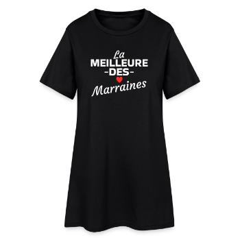 Die besten Patinnen - Frauen T-Shirt-Kleid - Schwarz - Vorne