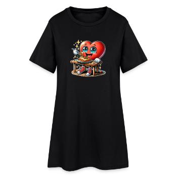 Lasagna Heart Italy Food & Kitchen - Robe T-shirt Femme - noir - Devant