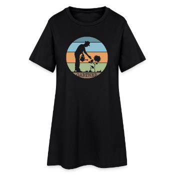 Jardinier plantes rétro icône d’entretien de jardin icône - Robe T-shirt Femme - noir - Devant