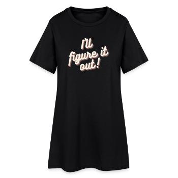 Je vais trouver une solution Motivation Mindset Shirt - Robe T-shirt Femme - noir - Devant