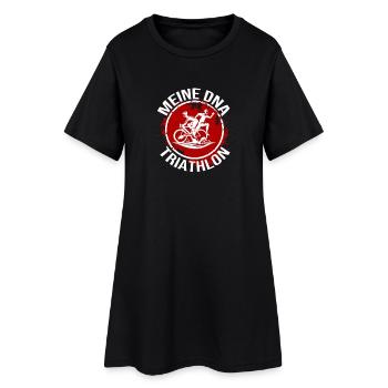 Mein DNA - Triathlon - Frauen T-Shirt-Kleid - Schwarz - Vorne