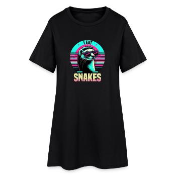 I Eat Snakes Vintage Mungo - Frauen T-Shirt-Kleid - Schwarz - Vorne