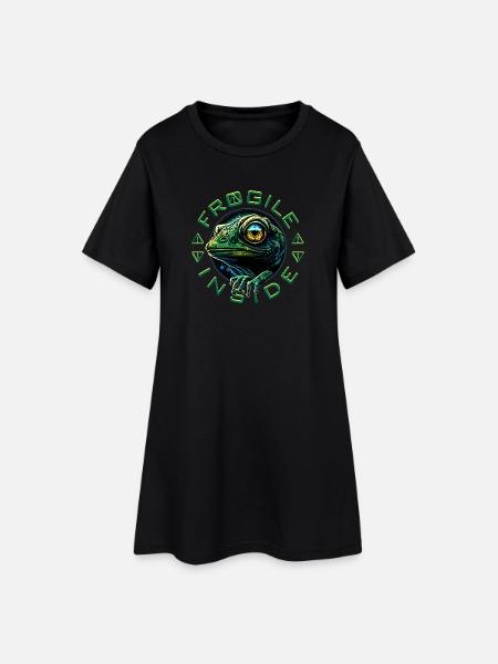 Frogile Inside - Robe T-shirt Femme - noir
