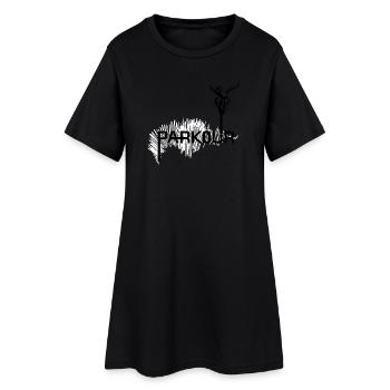Parkour Ninja - noir-blanc - Robe T-shirt Femme - noir - Devant