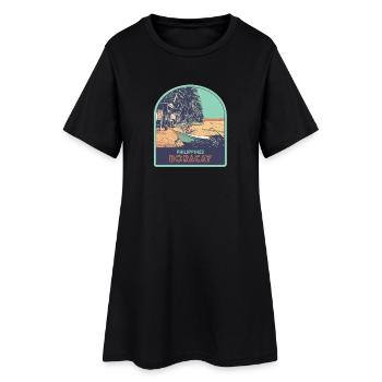 Paradis sur Terre : Boracay, Philippines - Robe T-shirt Femme - noir - Devant