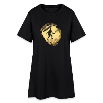 Mir reichts ich geh Tennis spielen - Frauen T-Shirt-Kleid - Schwarz - Vorne
