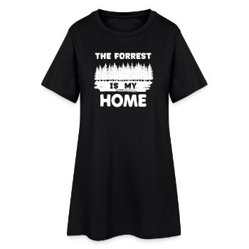 Foresterie Foresterie Déclaration en bois Bûcheron d’arbres - Robe T-shirt Femme - noir - Devant