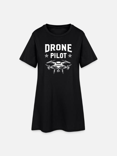 Pilote de drone - Robe T-shirt Femme - noir