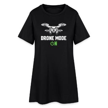 Drone Mode On - Women’s T-Shirt Dress - black - Front