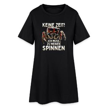 Spinne Vogelspinne Tarantel Muss Zu Meinen Spinnen - Frauen T-Shirt-Kleid - Schwarz - Vorne