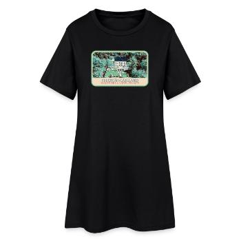 Illustration Château-Gaillard, Loire Valley - Women’s T-Shirt Dress - black - Front