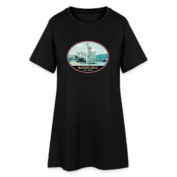 Illustration Blackrock Castle, Cork, Irland - Frauen T-Shirt-Kleid - Schwarz - Vorne