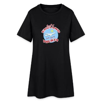 Scène de vol Farewell England Phuket - Robe T-shirt Femme - noir - Devant