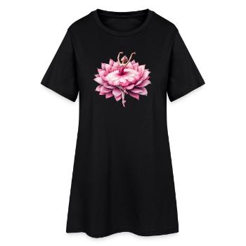 Danseuse de ballet avec tutu - Robe T-shirt Femme - noir - Devant