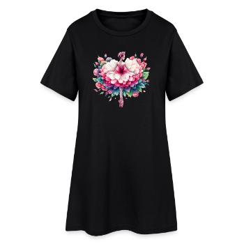 Danseuse de ballet avec tutu - Robe T-shirt Femme - noir - Devant