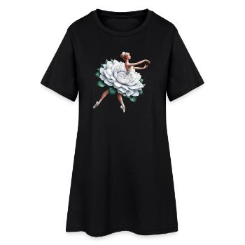 Danseuse de ballet avec tutu - Robe T-shirt Femme - noir - Devant