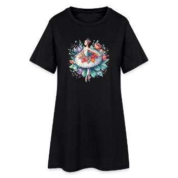 Danseuse de ballet avec tutu - Robe T-shirt Femme - noir - Devant