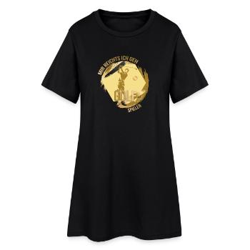 Mir reichts ich geh spielen - Frauen T-Shirt-Kleid - Schwarz - Vorne