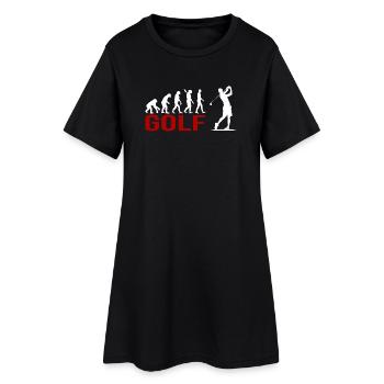 Evolution Golfsport - Frauen T-Shirt-Kleid - Schwarz - Vorne