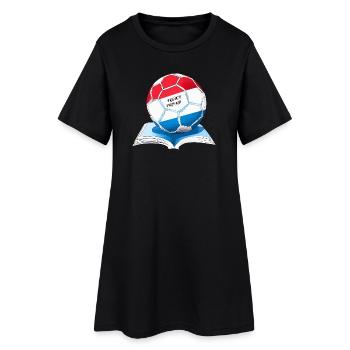 La mode française dans un design moderne - Robe T-shirt Femme - noir - Devant