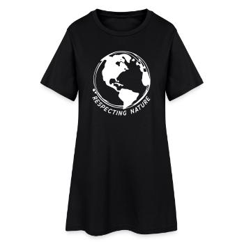 Respecter la nature - Robe T-shirt Femme - noir - Devant