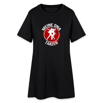 Mein DNA - Tanzen - Frauen T-Shirt-Kleid - Schwarz - Vorne