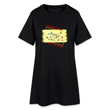 Was daran hast du nicht verstanden? - Frauen T-Shirt-Kleid - Schwarz - Vorne
