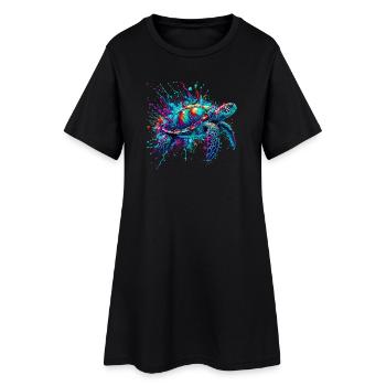 Turtle - Women’s T-Shirt Dress - black - Front