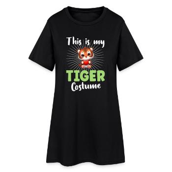 Tigre - Robe T-shirt Femme - noir - Devant