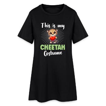 Guépard - Robe T-shirt Femme - noir - Devant