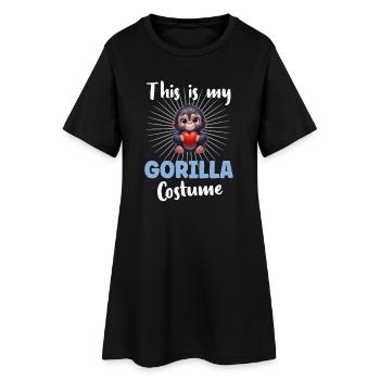 Singe gorille - Robe T-shirt Femme - noir - Devant