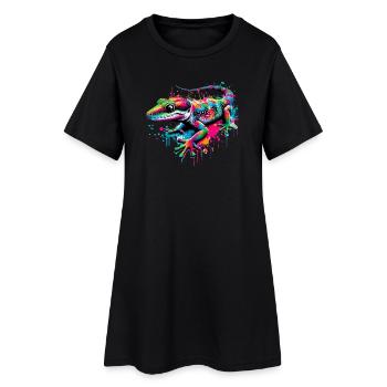 Gecko - Robe T-shirt Femme - noir - Devant