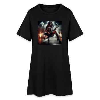 L’essence du heavy metal - Robe T-shirt Femme - noir - Devant