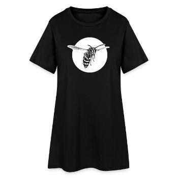 Guêpe - Abeille - Insecte - Robe T-shirt Femme - noir - Devant