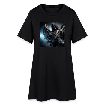 La Faucheuse est lourde - Robe T-shirt Femme - noir - Devant