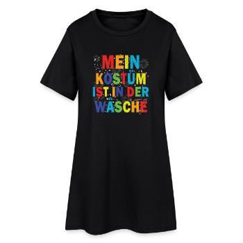 Mon costume est au lavage - Robe T-shirt Femme - noir - Devant