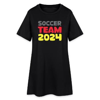 Tournoi des fans de football de l’équipe d’Allemagne 2024 - Robe T-shirt Femme - noir - Devant
