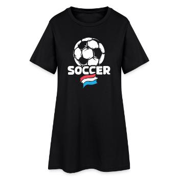 Icône de l’équipe de football des Pays-Bas Flag Soccer Ball - Robe T-shirt Femme - noir - Devant
