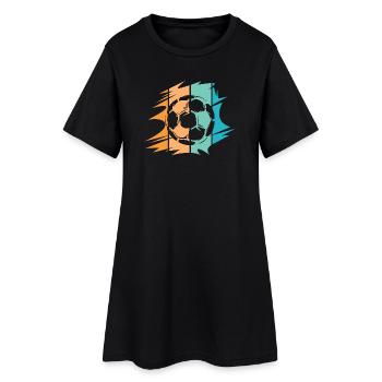 icône de boule d’illustration de club d’équipe de football rétro - Robe T-shirt Femme - noir - Devant