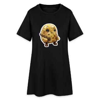 Costume de patate douce Bayer Chemise drôle - Robe T-shirt Femme - noir - Devant