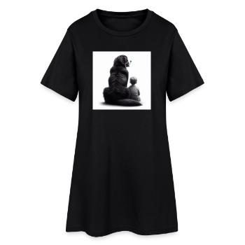 Bouvier bernois - Robe T-shirt Femme - noir - Devant