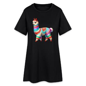 Alpaga - Robe T-shirt Femme - noir - Devant