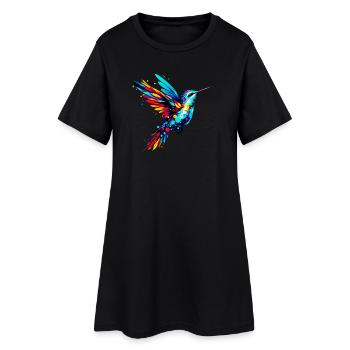 Colibri - Robe T-shirt Femme - noir - Devant