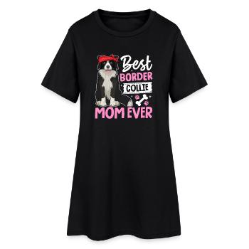 La meilleure maman Border Collie de tous les temps - Robe T-shirt Femme - noir - Devant